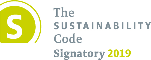 Signet 2019 des Nachhaltigkeitskodex, in englischer Sprache
